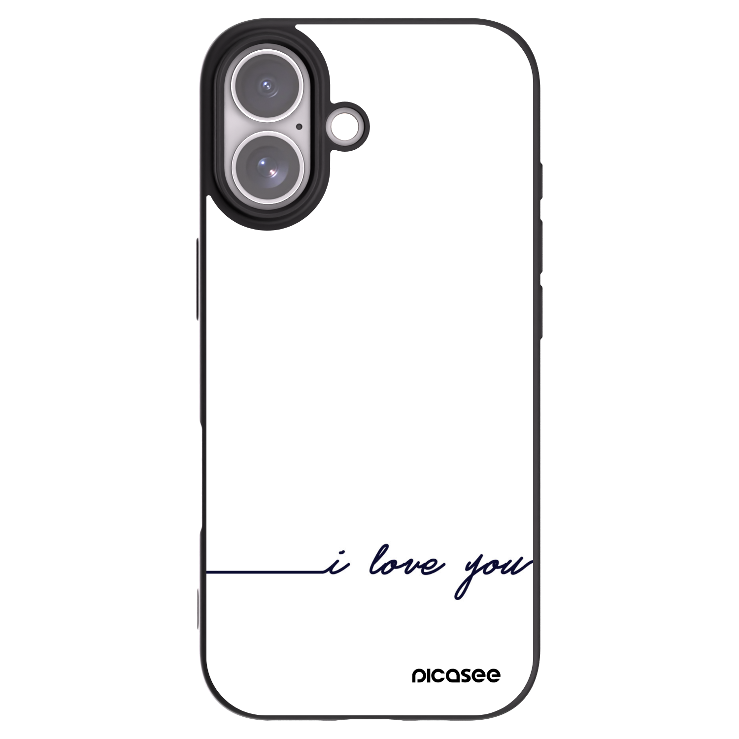 Picasee crna silikonska maskica za Apple iPhone 17 - I love you