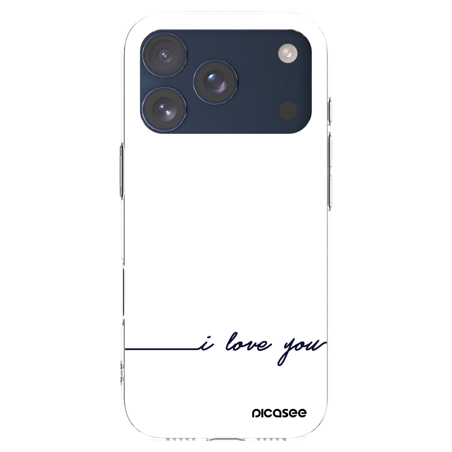 Picasee silikonska prozirna maskica za Apple iPhone 17 Pro - I love you