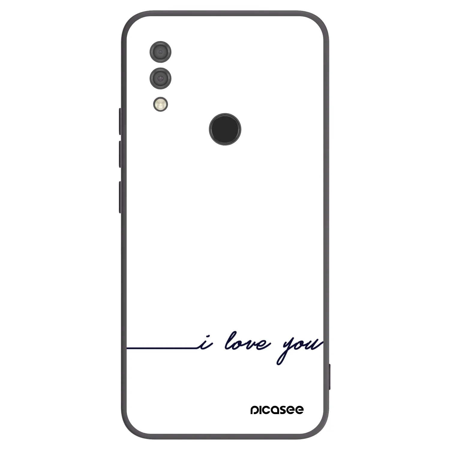 Picasee crna silikonska maskica za Xiaomi Redmi 7 - I love you