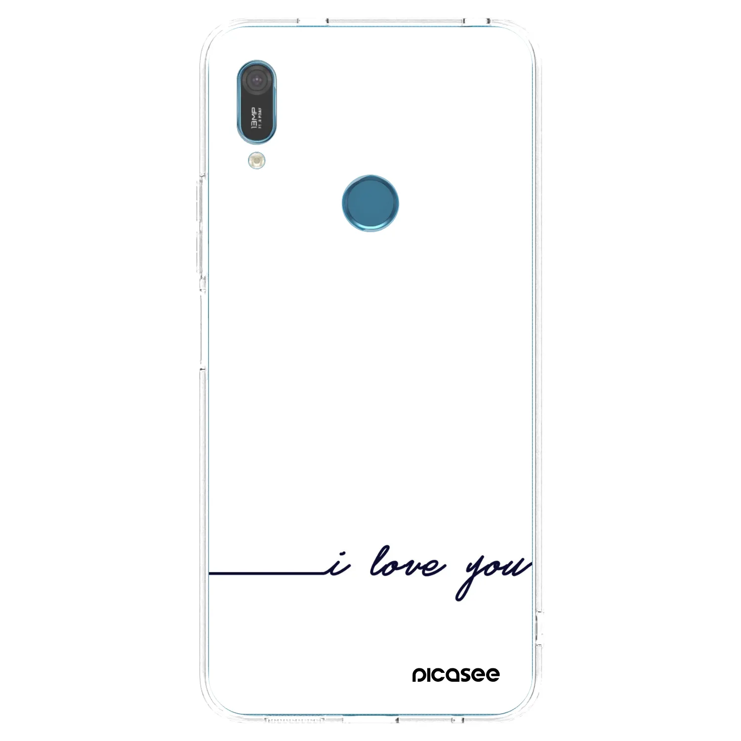 Picasee silikonska prozirna maskica za Huawei Y6 2019 - I love you