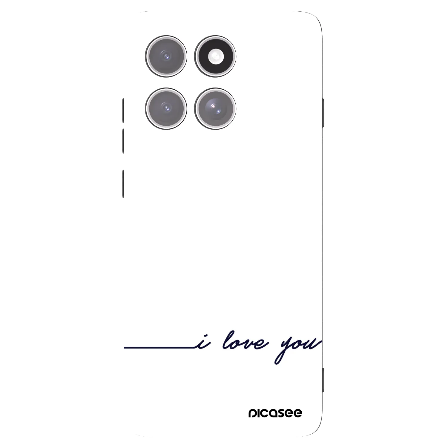 Picasee crna silikonska maskica za Motorola Edge 60 Pro - I love you
