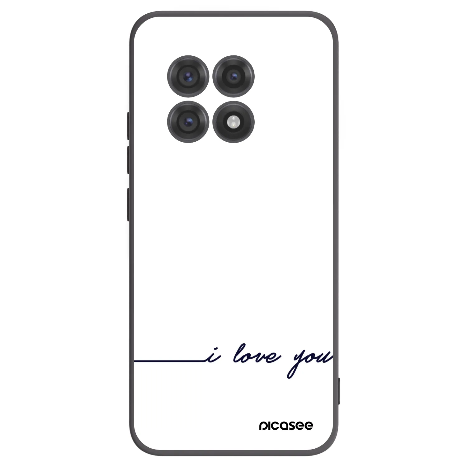 Picasee crna silikonska maskica za OnePlus 13R 5G - I love you