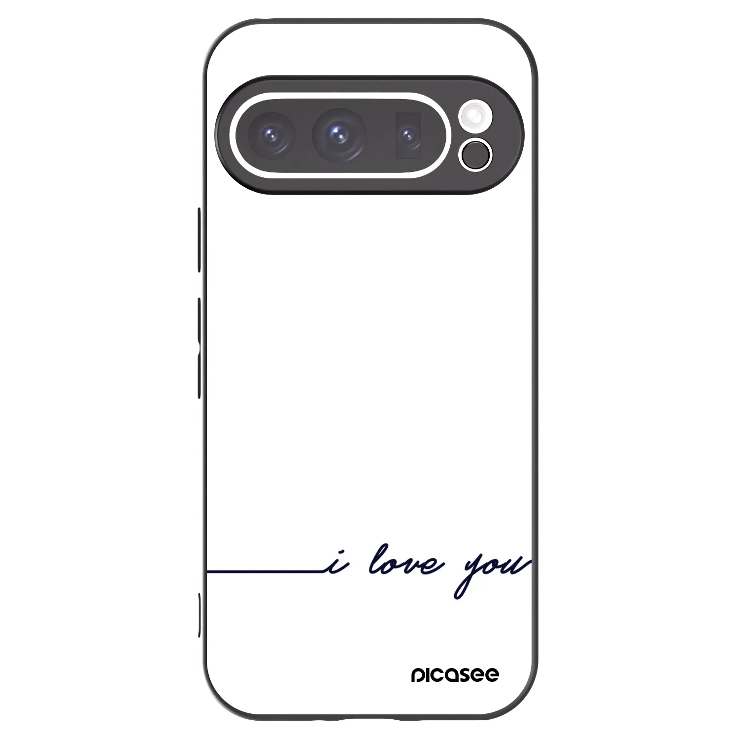 Picasee crna silikonska maskica za Google Pixel 9 Pro XL - I love you