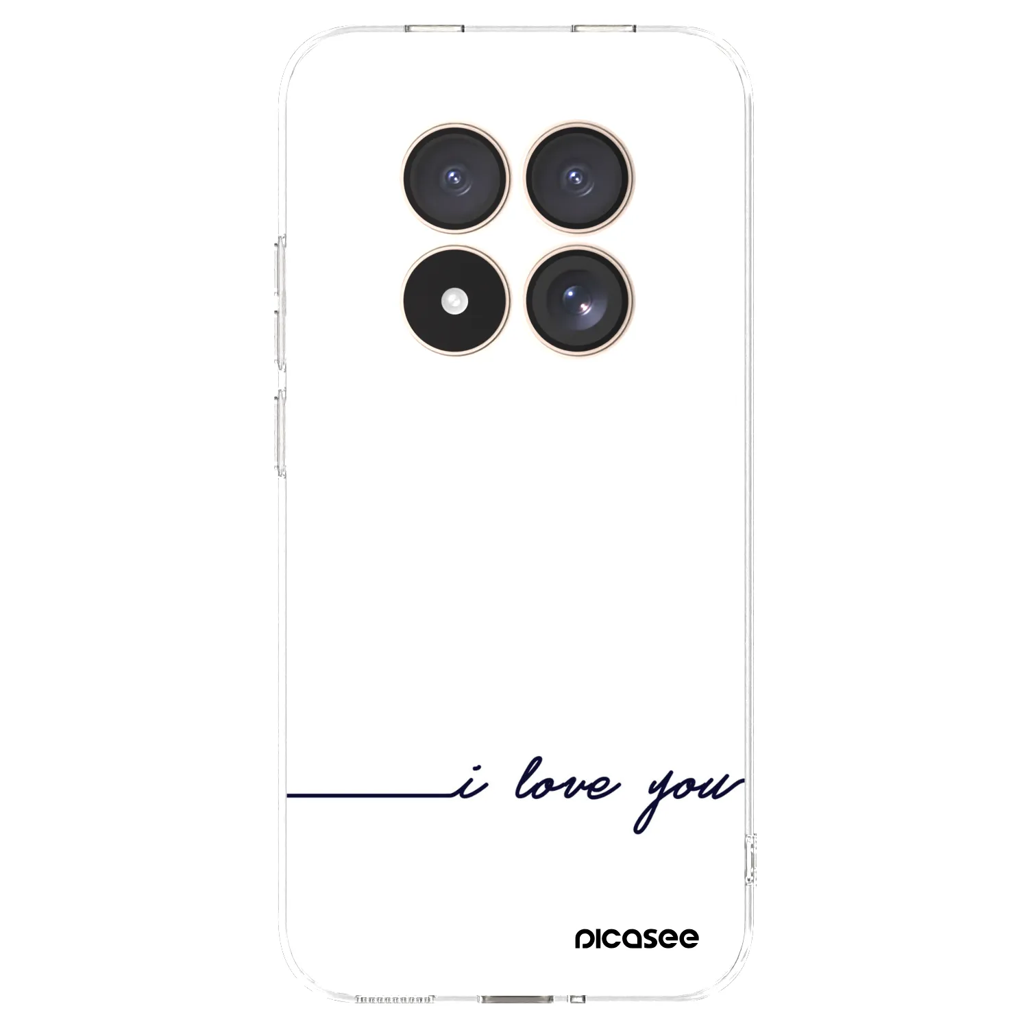 Picasee silikonska prozirna maskica za Xiaomi Redmi Note 15 Pro 4G - I love you