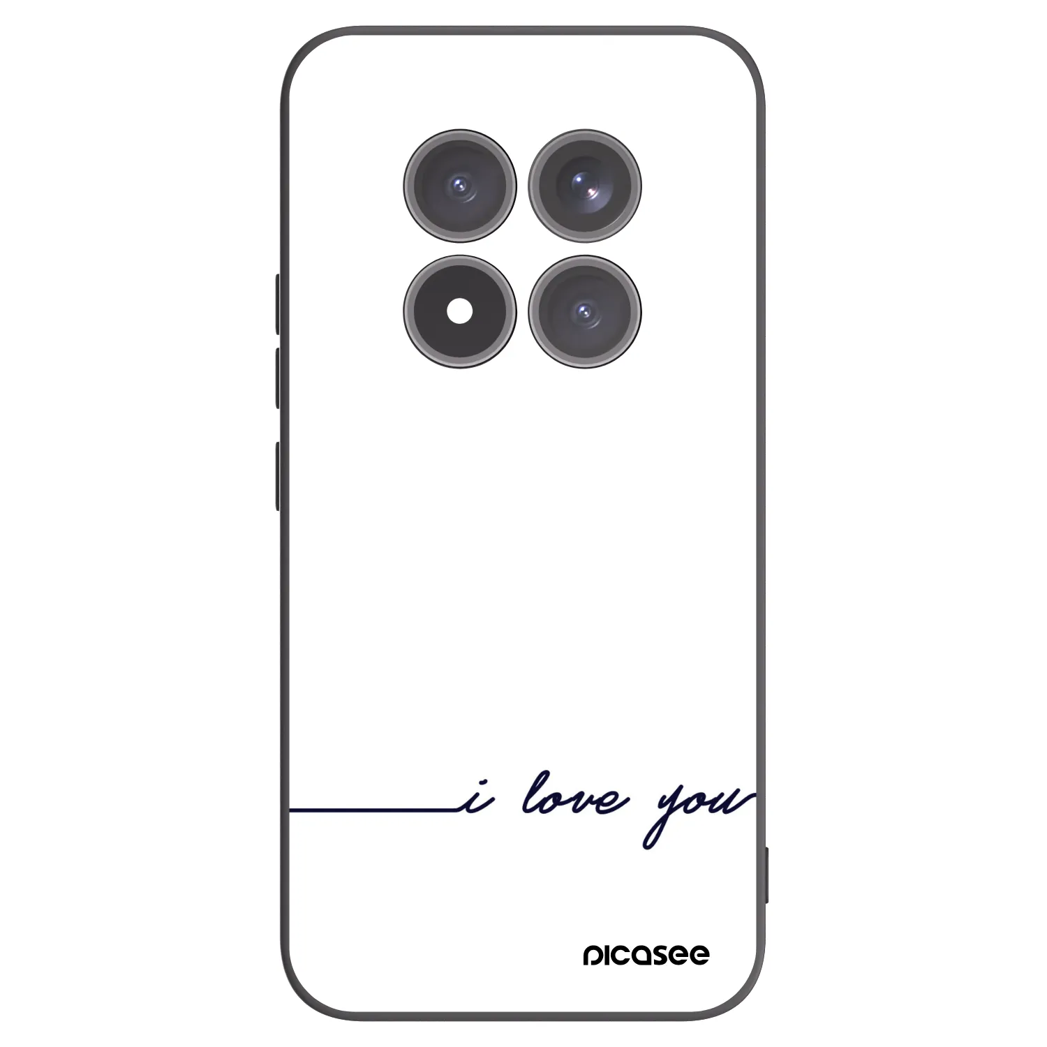 Picasee crna silikonska maskica za Xiaomi Redmi Note 15 Pro+ - I love you