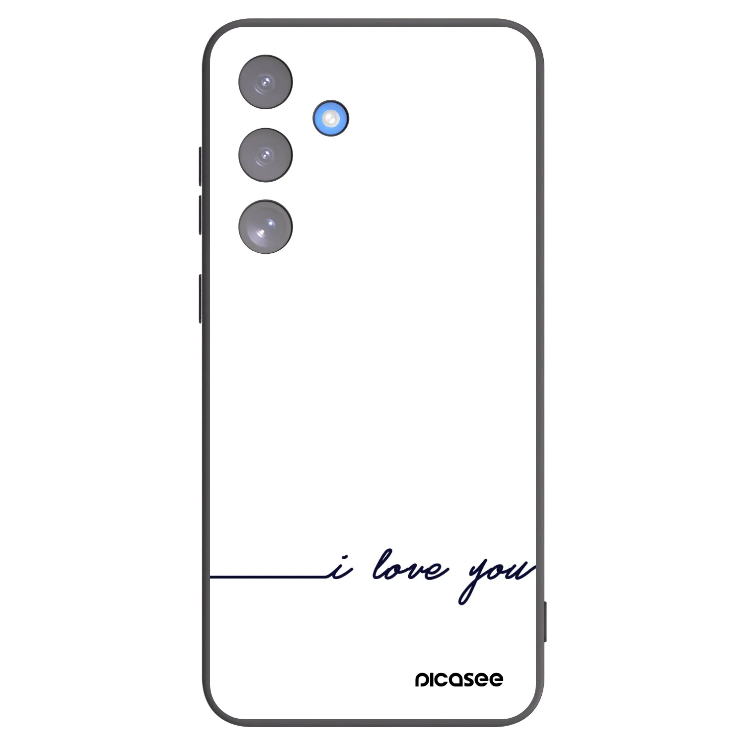 Picasee crna silikonska maskica za Samsung Galaxy S25 FE 5G - I love you