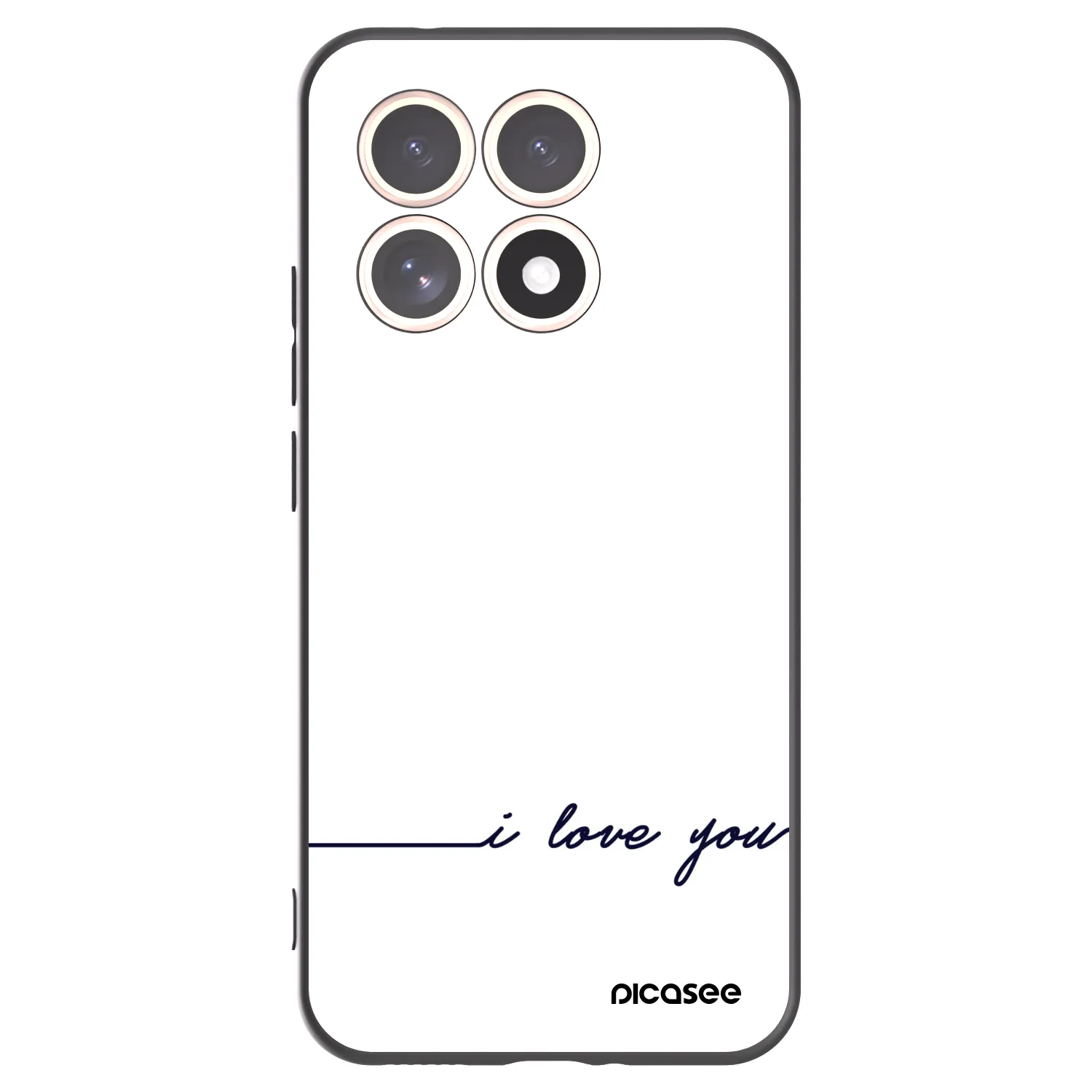 Picasee crna silikonska maskica za Xiaomi 15T - I love you