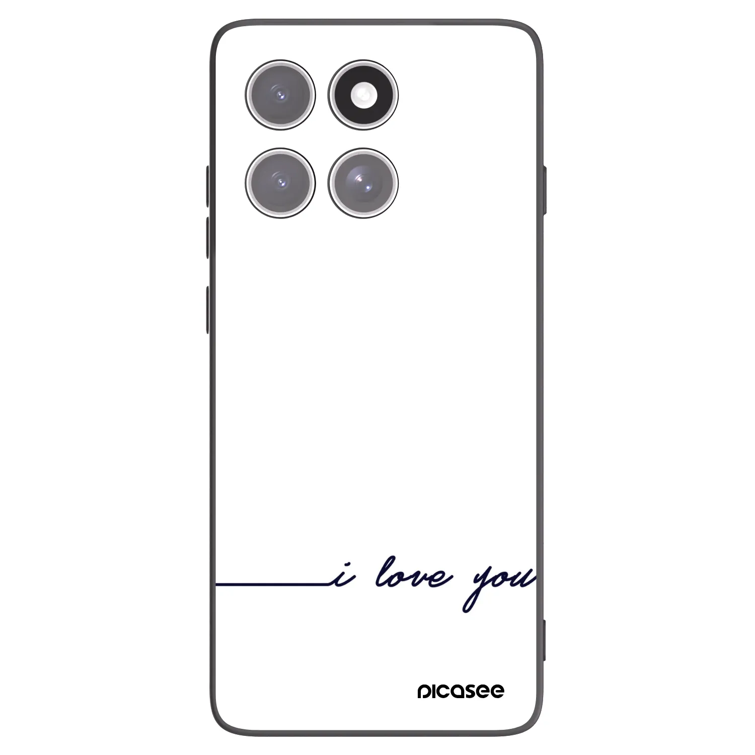 Picasee crna silikonska maskica za Motorola Edge 60 Fusion - I love you