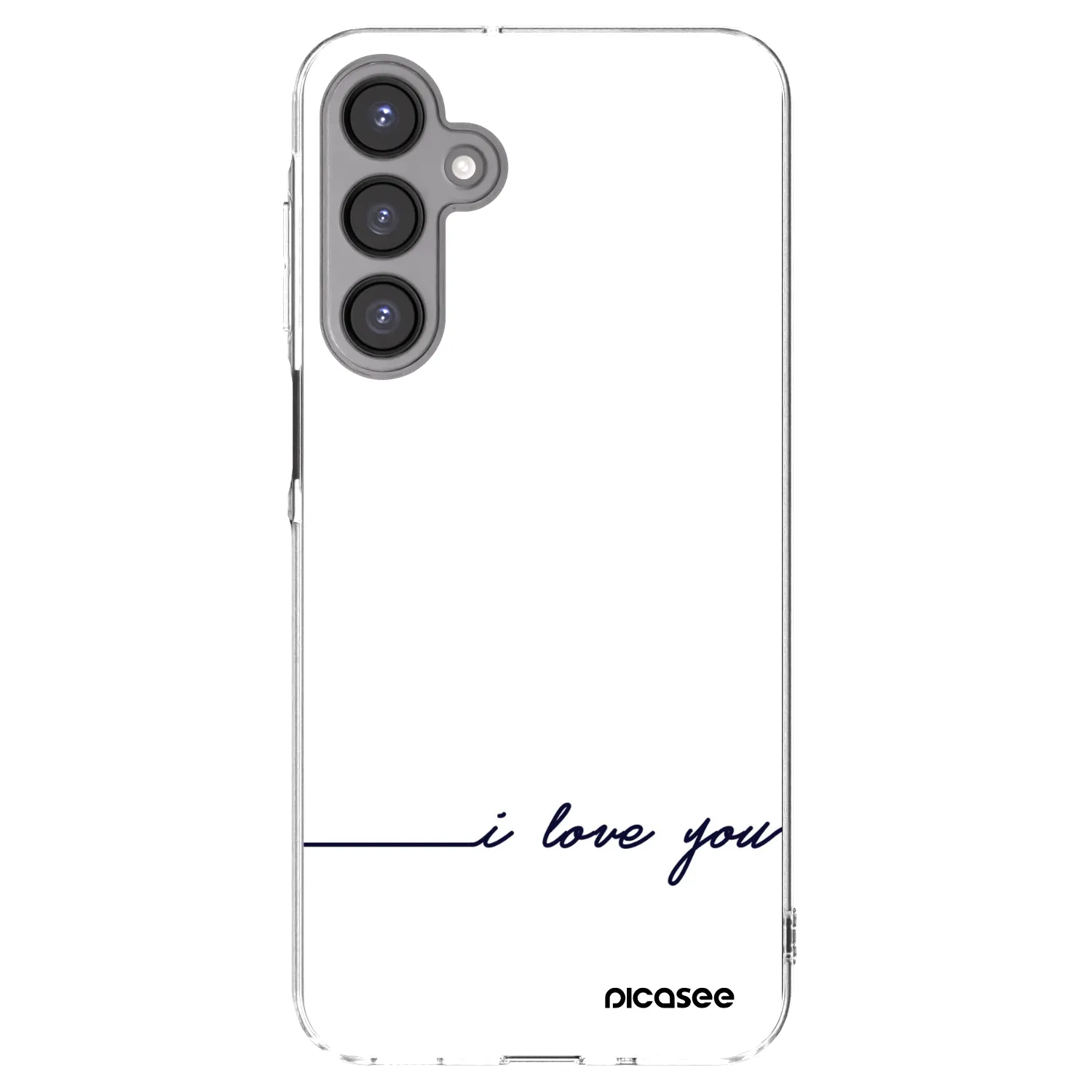 Picasee silikonska prozirna maskica za Samsung Galaxy A16 4G - I love you
