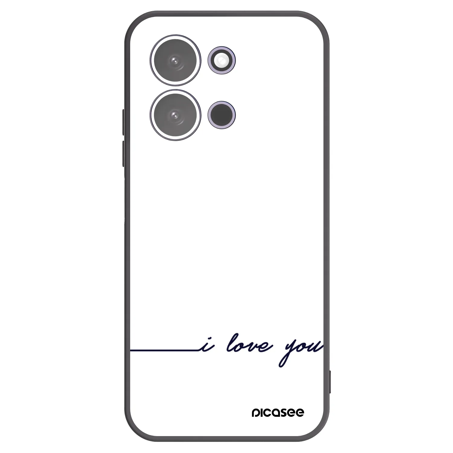 Picasee crna silikonska maskica za Xiaomi Redmi 15C 5G - I love you