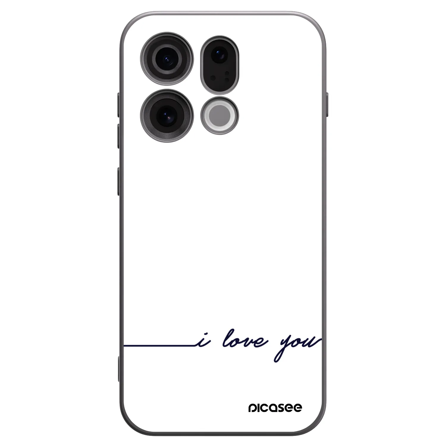 Picasee crna silikonska maskica za OPPO Find X9 - I love you