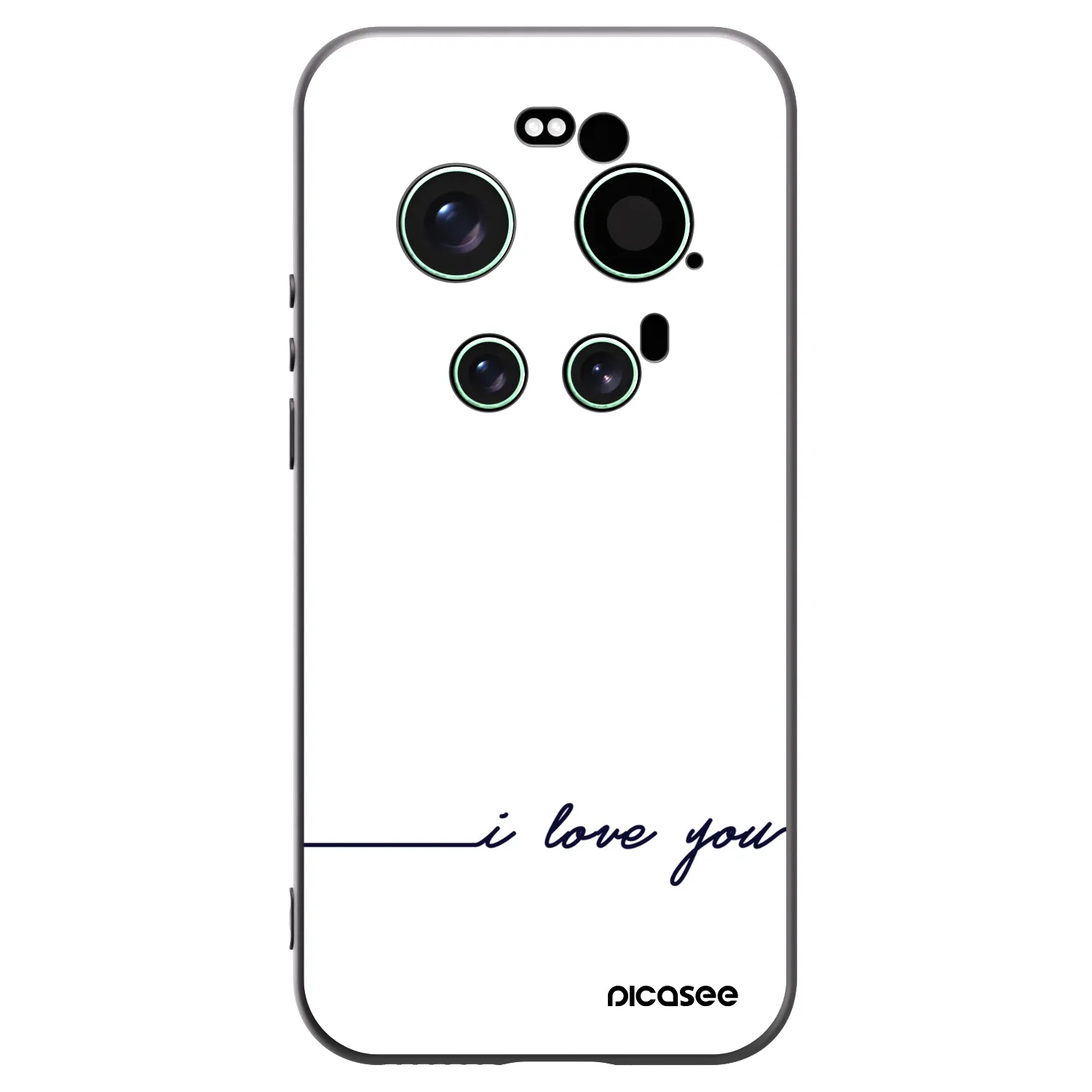 Picasee crna silikonska maskica za Xiaomi 17 Ultra - I love you