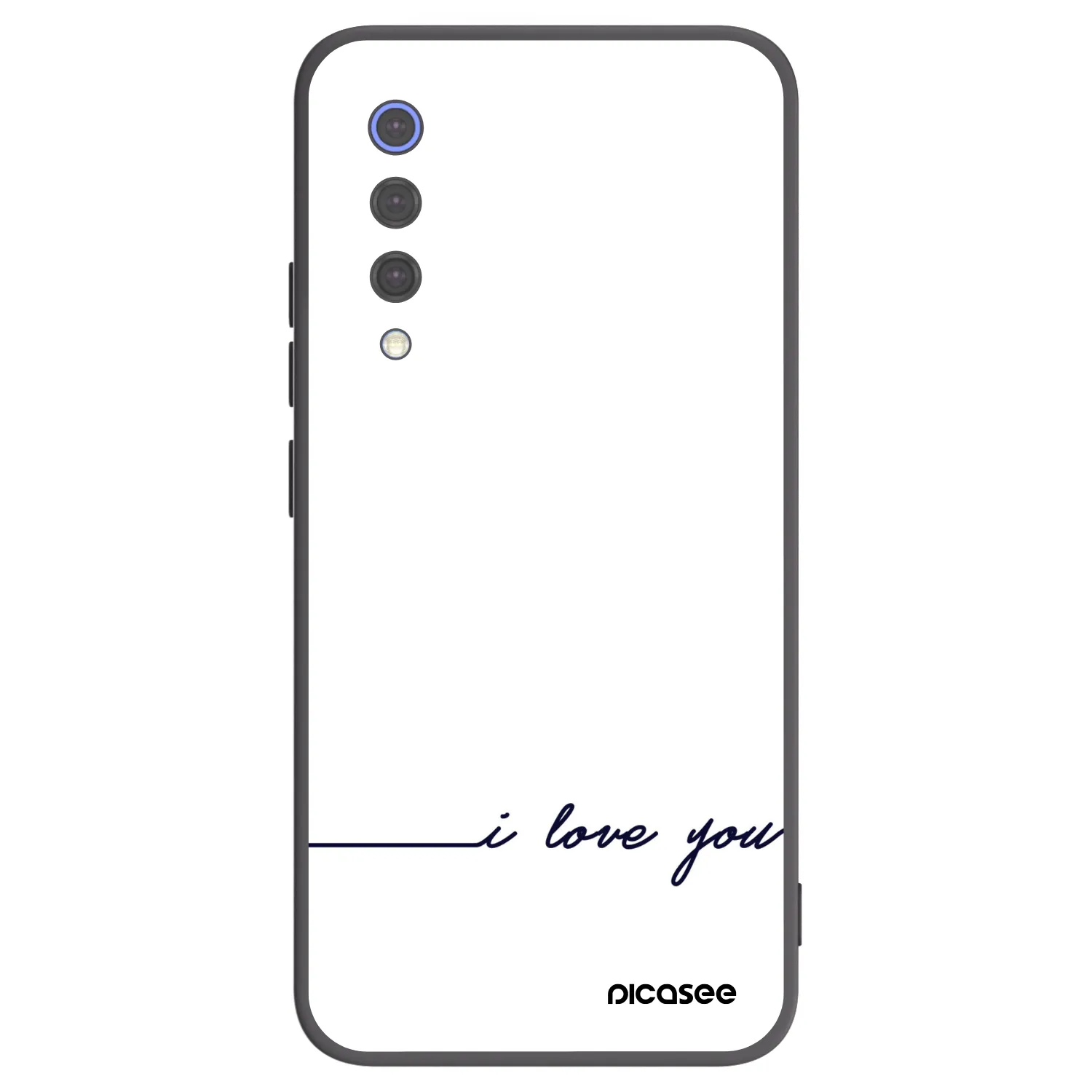 Picasee crna silikonska maskica za Xiaomi Mi 9 SE - I love you