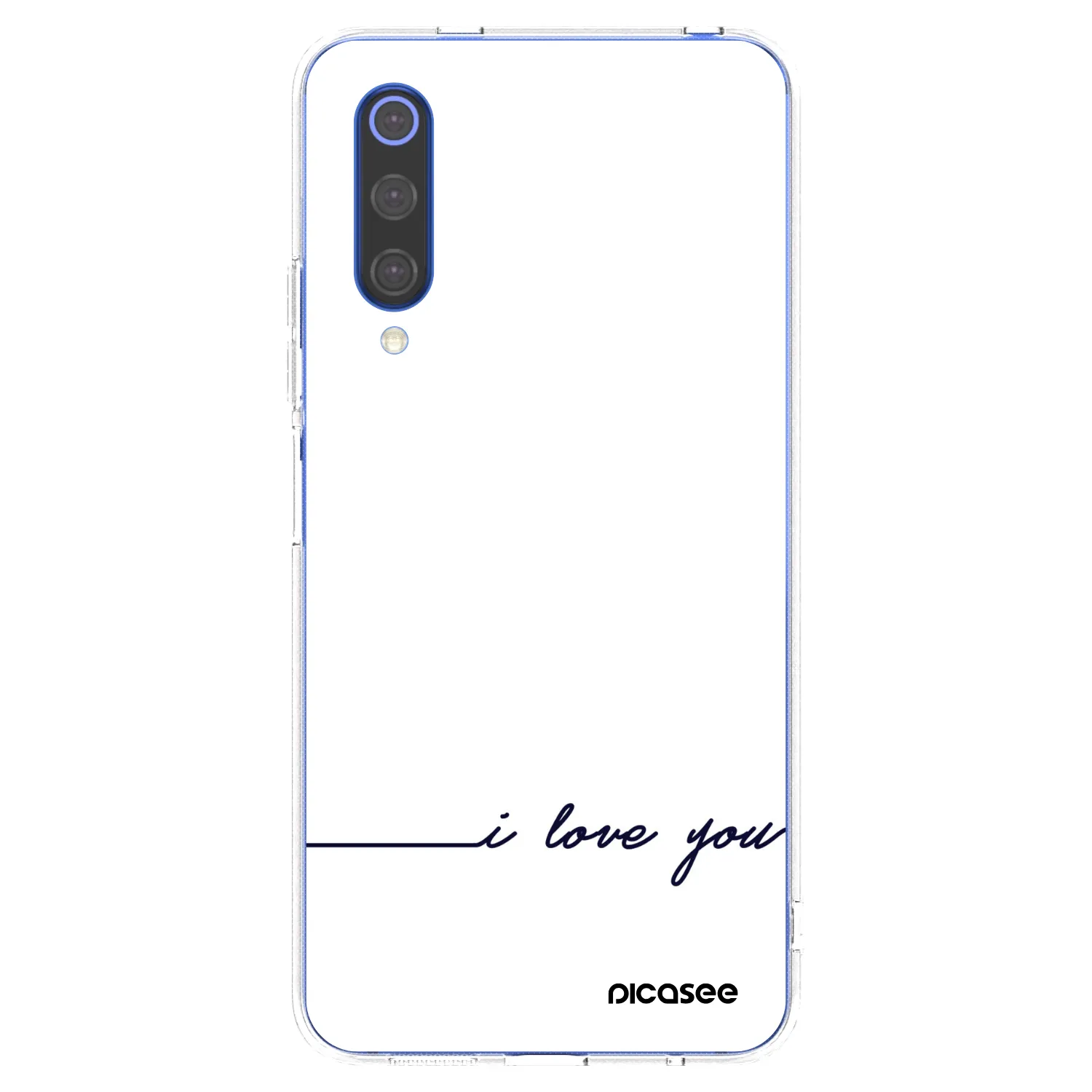 Picasee silikonska prozirna maskica za Xiaomi Mi 9 SE - I love you