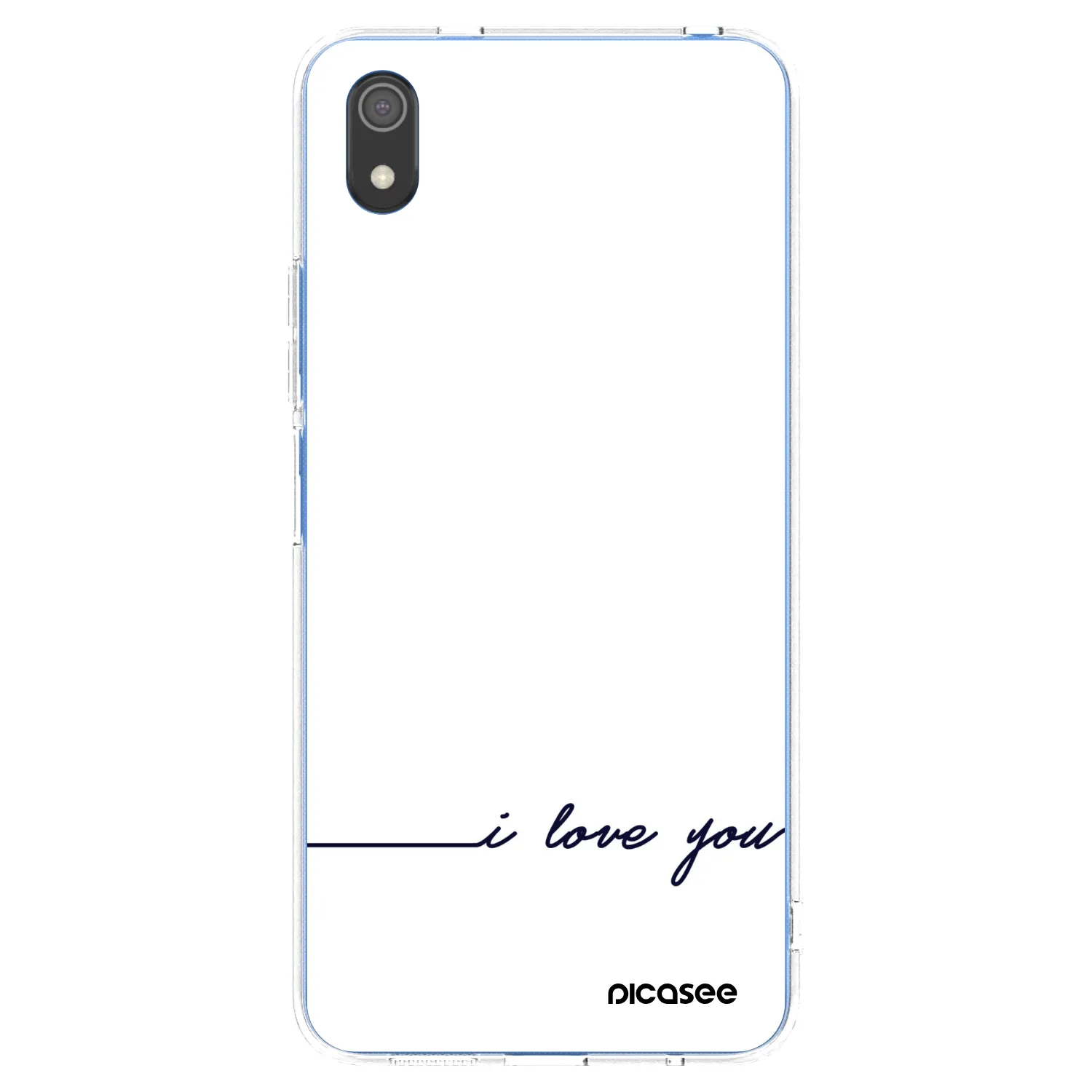 Picasee silikonska prozirna maskica za Xiaomi Redmi 7A - I love you
