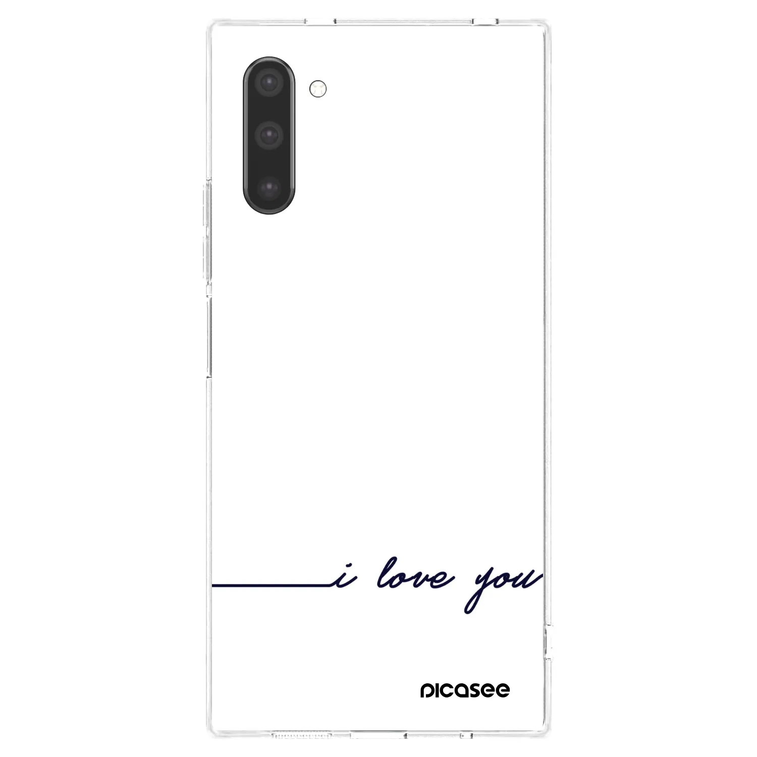 Picasee silikonska prozirna maskica za Samsung Galaxy Note 10 N970F - I love you