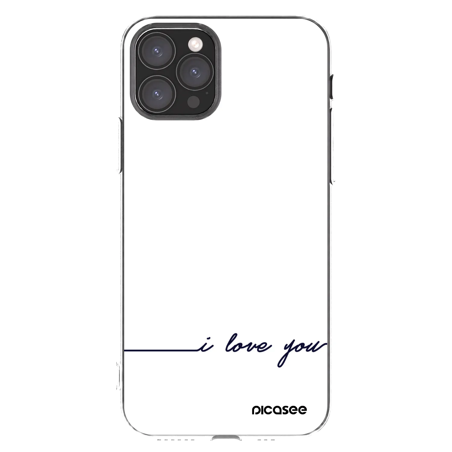 Picasee silikonska prozirna maskica za Apple iPhone 11 Pro - I love you