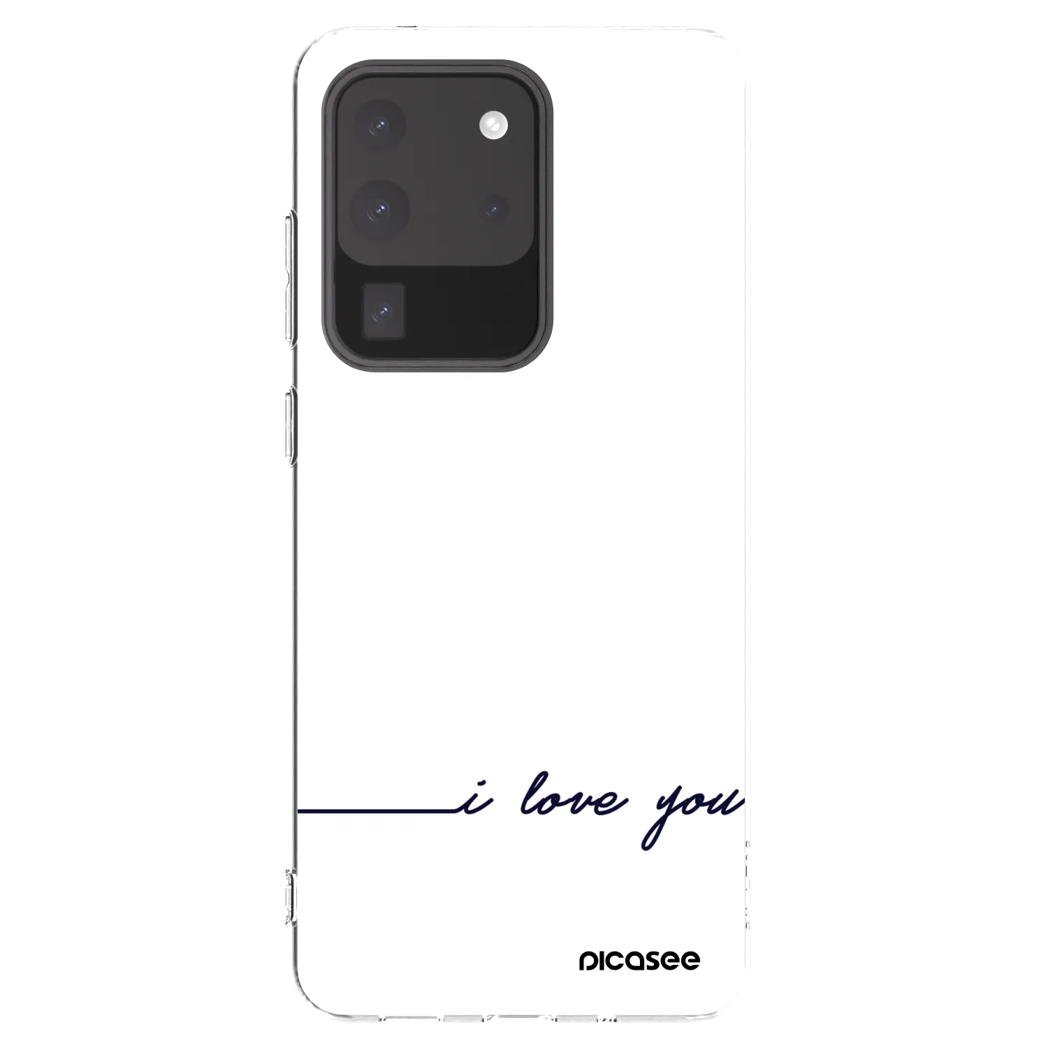 Picasee silikonska prozirna maskica za Samsung Galaxy S20 Ultra 5G G988F - I love you