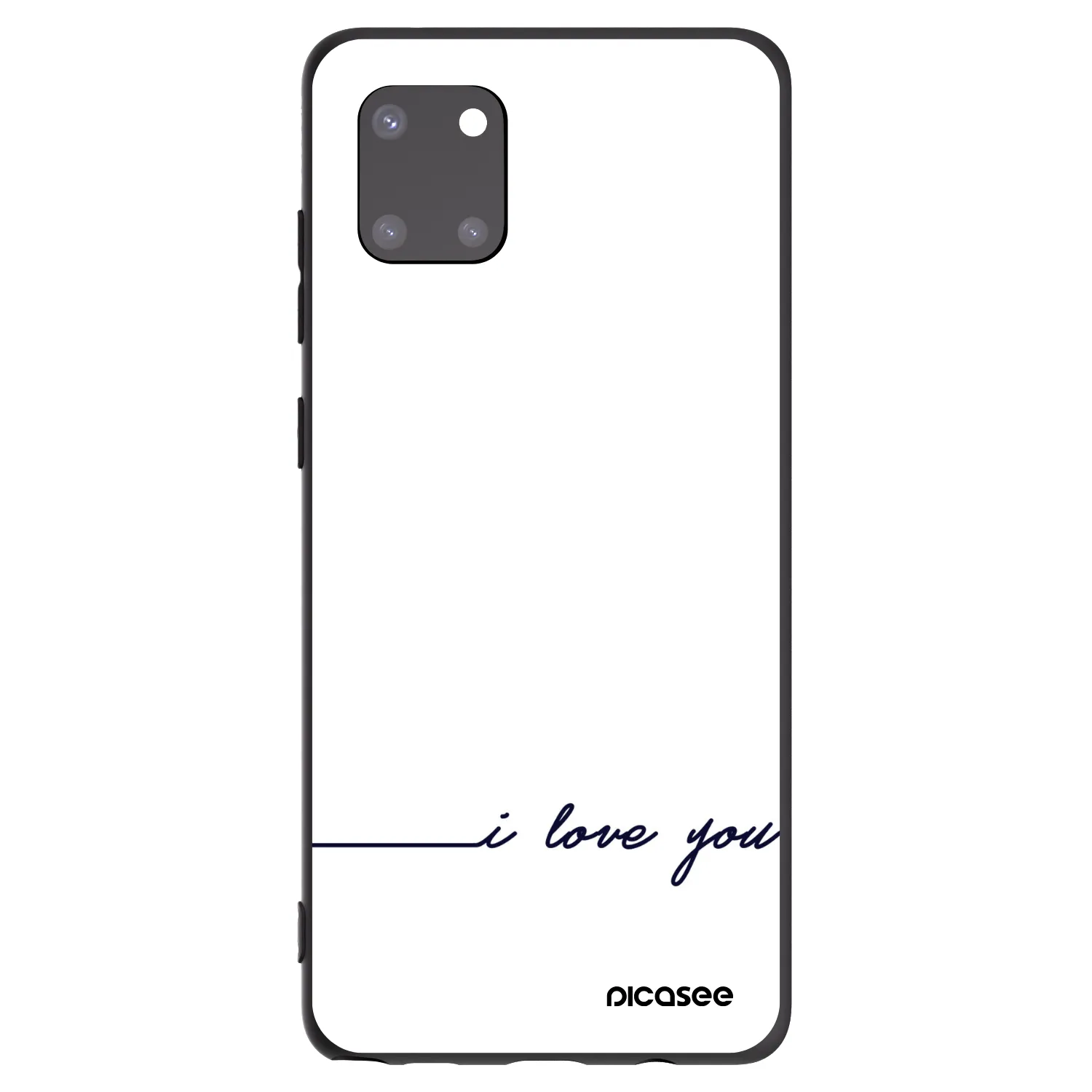 Picasee crna silikonska maskica za Samsung Galaxy Note 10 Lite N770F - I love you