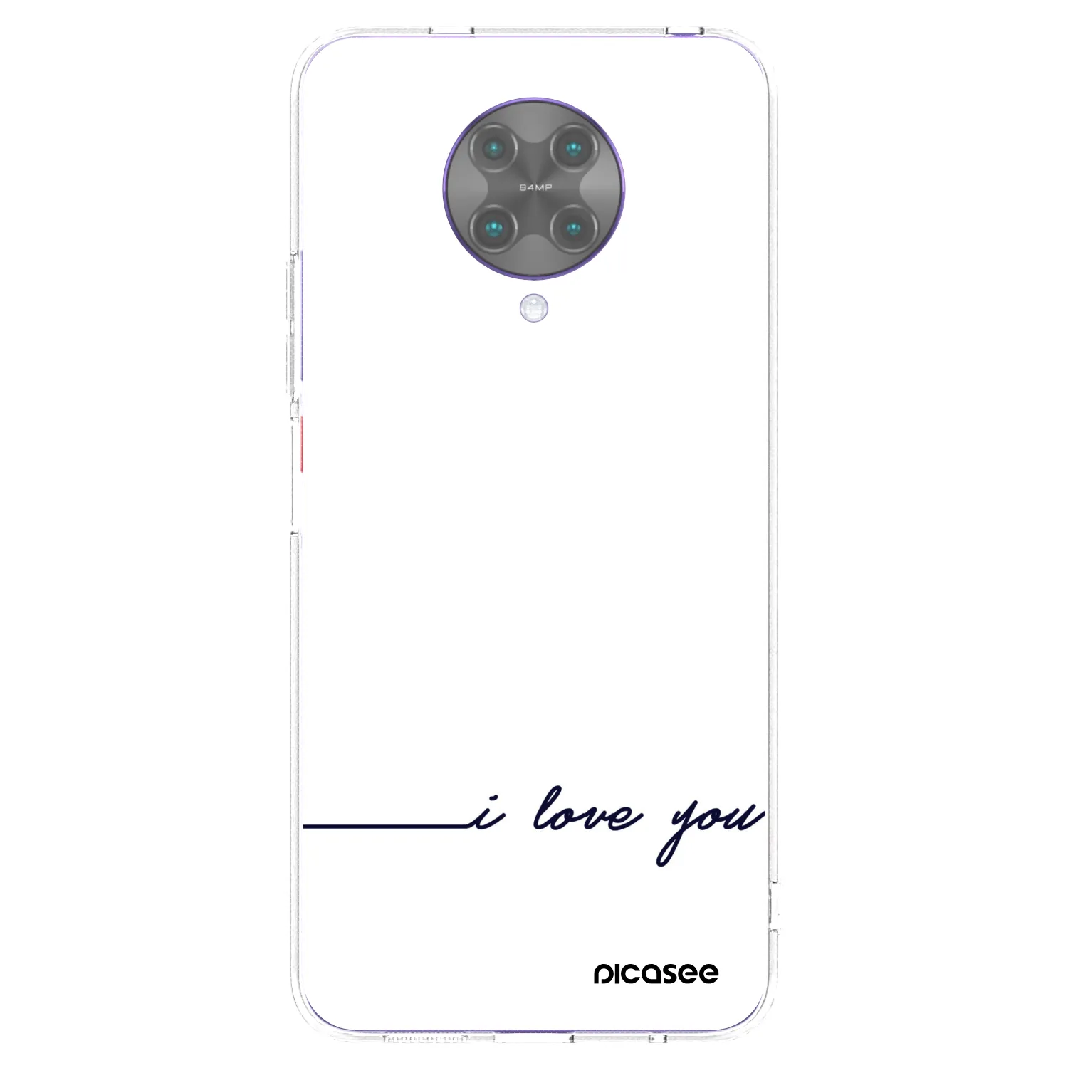 Picasee silikonska prozirna maskica za Xiaomi Poco F2 Pro - I love you