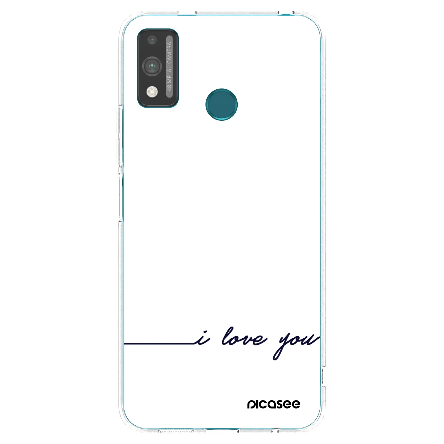 Picasee silikonska prozirna maskica za Honor 9X Lite - I love you