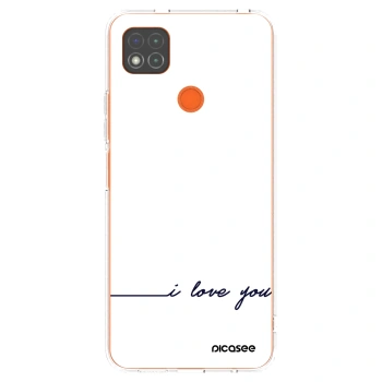 Picasee silikonska prozirna maskica za Xiaomi Redmi 9C - I love you
