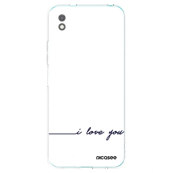 Picasee crna silikonska maskica za Xiaomi Redmi 9A - I love you