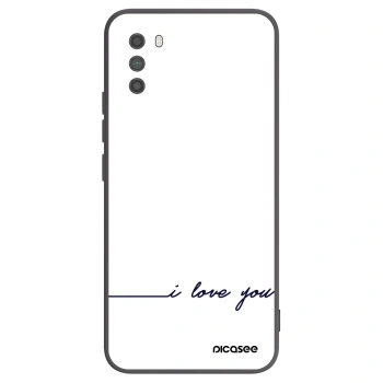 Picasee crna silikonska maskica za Xiaomi Poco M3 - I love you