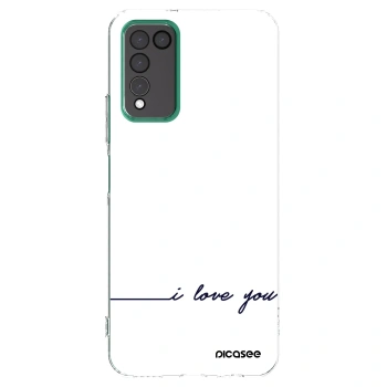 Picasee silikonska prozirna maskica za Honor 10X Lite - I love you