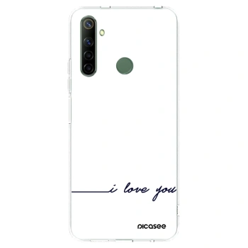 Picasee silikonska prozirna maskica za Realme 6i - I love you