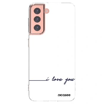 Picasee silikonska prozirna maskica za Samsung Galaxy S21 5G G991B - I love you