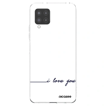Picasee silikonska prozirna maskica za Samsung Galaxy A42 A426B - I love you