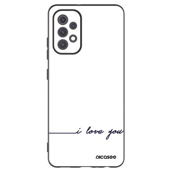 Picasee crna silikonska maskica za Samsung Galaxy A32 5G A326B - I love you
