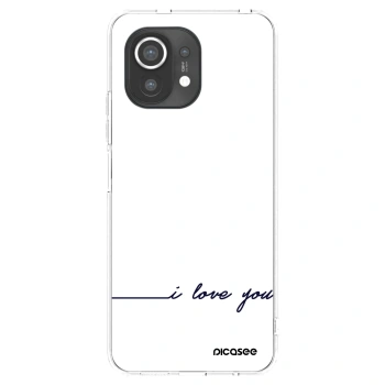 Picasee silikonska prozirna maskica za Xiaomi Mi 11 - I love you