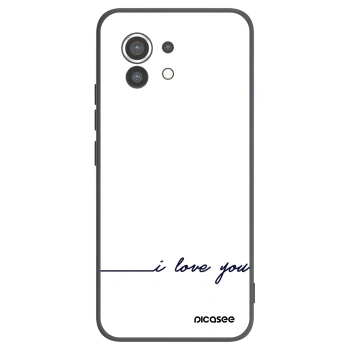 Picasee crna silikonska maskica za Xiaomi Mi 11 - I love you