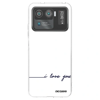 Picasee silikonska prozirna maskica za Xiaomi Mi 11 Ultra - I love you