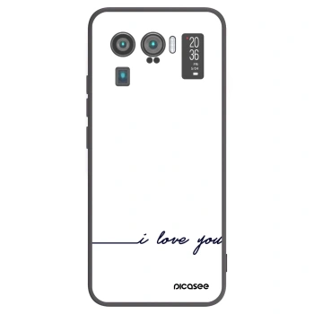 Picasee crna silikonska maskica za Xiaomi Mi 11 Ultra - I love you