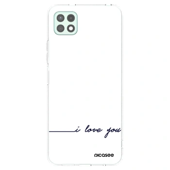 Picasee silikonska prozirna maskica za Samsung Galaxy A22 A226B 5G - I love you