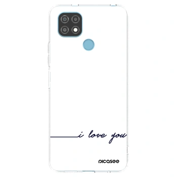 Picasee silikonska prozirna maskica za Realme C21 - I love you