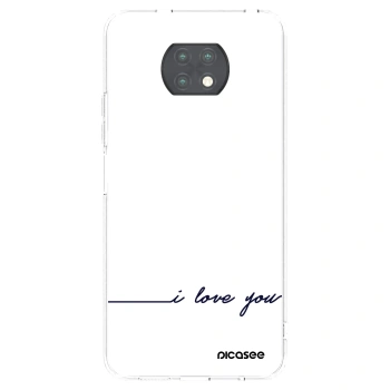 Picasee silikonska prozirna maskica za Xiaomi Redmi Note 9T - I love you