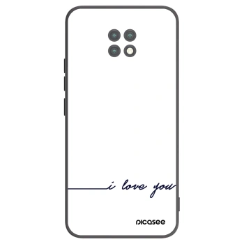 Picasee crna silikonska maskica za Xiaomi Redmi Note 9T - I love you