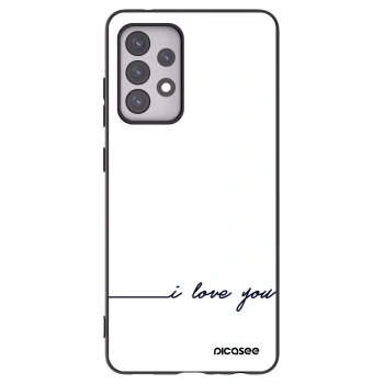 Picasee crna silikonska maskica za Samsung Galaxy A52s 5G A528B - I love you