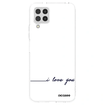 Picasee silikonska prozirna maskica za Samsung Galaxy A22 A225F 4G - I love you