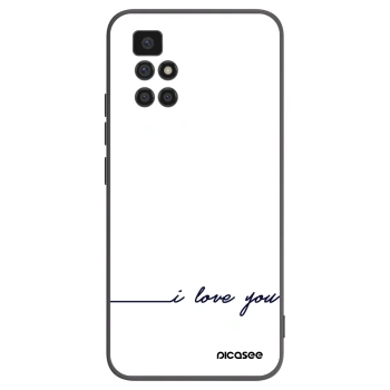 Picasee crna silikonska maskica za Xiaomi Redmi 10 - I love you