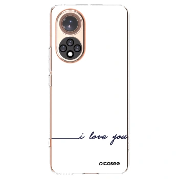 Picasee silikonska prozirna maskica za Honor 50 5G - I love you