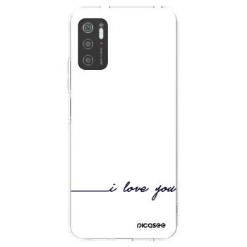 Picasee silikonska prozirna maskica za Xiaomi Poco M3 Pro 5G - I love you