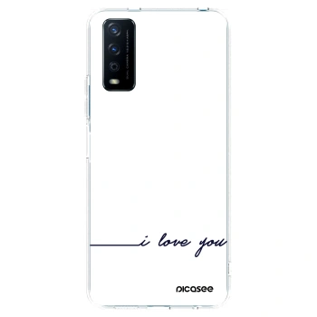Picasee silikonska prozirna maskica za Vivo Y11s - I love you