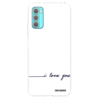Picasee silikonska prozirna maskica za Motorola Moto G60 - I love you