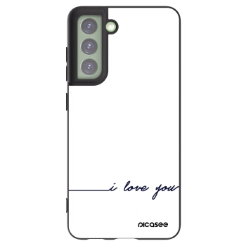 Picasee crna silikonska maskica za Samsung Galaxy S21 FE 5G - I love you
