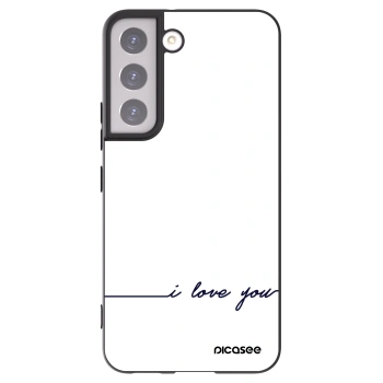 Picasee crna silikonska maskica za Samsung Galaxy S22 5G - I love you